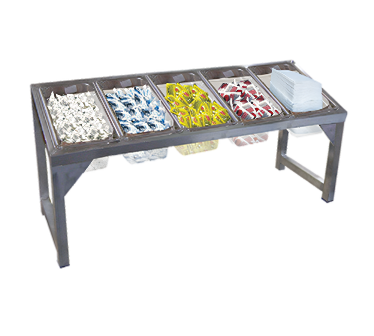 Product image #1 for Advance Tabco Countertop Portable Condiment Holder for Five 1/3 Pans