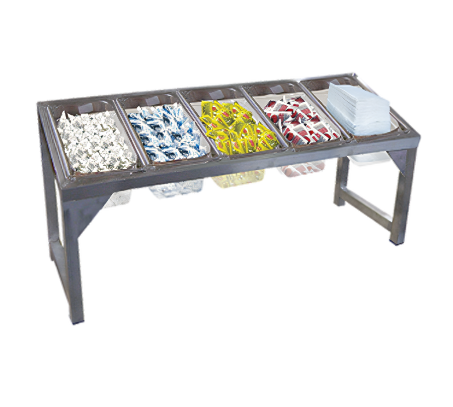 Product image #1 for Advance Tabco Countertop Portable Condiment Holder for Five 1/3 Pans