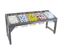 Advance Tabco Countertop Portable Condiment Holder for Five 1/3 Pans
