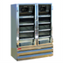 Thumbnail image #1 for Howard-McCray GF48BM-FF 48 Cu. Ft. Two-Section Glass Door Reach-In Freezer Merchandiser