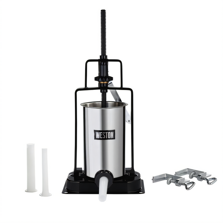 Product image #1 for Weston 5 lb. Vertical Manual Sausage Stuffer with Stainless Steel Canister