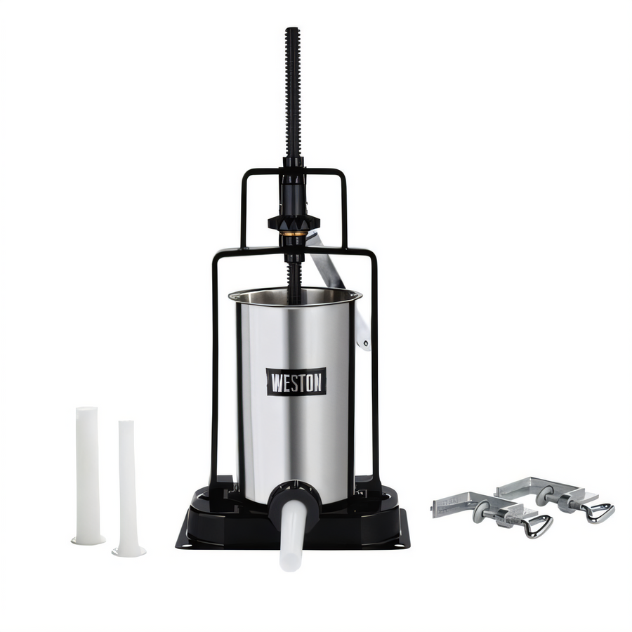 Product image #1 for Weston 5 lb. Vertical Manual Sausage Stuffer with Stainless Steel Canister