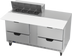 Thumbnail image #1 for Beverage-Air 60-Inch Two-Section Sandwich Prep Table Refrigerator with 4 Drawers, 8-Pan Top and 17-Inch Cutting Board