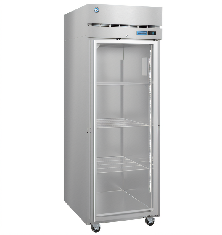 Product image #1 for Hoshizaki Steelheart One-Section Full Glass Door Reach-In Refrigerator, 23.1 Cu. Ft., Top-Mounted Self-Contained