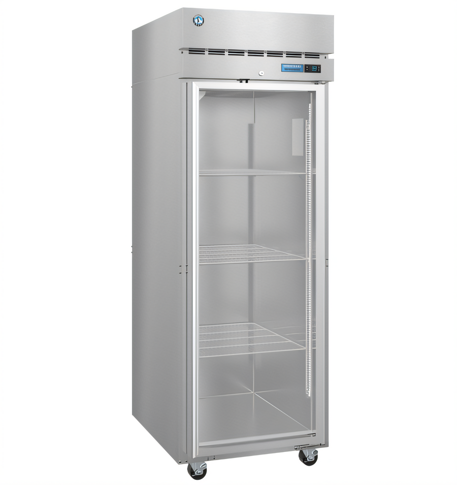 Product image #1 for Hoshizaki Steelheart One-Section Full Glass Door Reach-In Refrigerator, 23.1 Cu. Ft., Top-Mounted Self-Contained