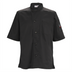 Thumbnail image #1 for Signature Chef Broadway Ventilated Tapered-Fit Chef Shirt, Black, Small