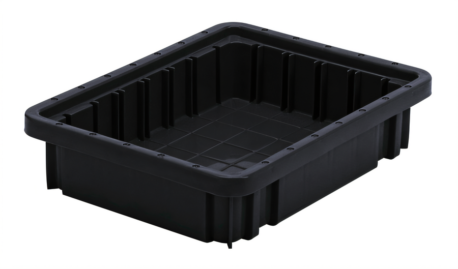 Product image #1 for Quantum Conductive Dividable Grid Food Storage Container, 11-7/8 x 8-1/4 x 2-1/2 Inches, Black