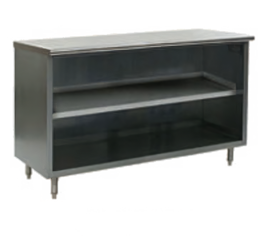 Product image #1 for Eagle Spec-Master Open Front Plate Cabinet, 60W x 18D, Stainless Steel Top, Body, Shelf & Legs