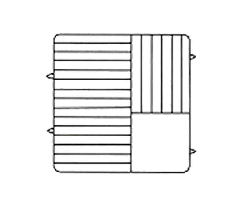 Product image #1 for Vollrath Plate Crate® 21-Plate Dishwasher Rack with 4 Extenders