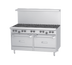 Thumbnail image #1 for US Range U Series 60-Inch Gas Restaurant Range with 6 Open Burners, 24-Inch Griddle, and 2 Convection Ovens