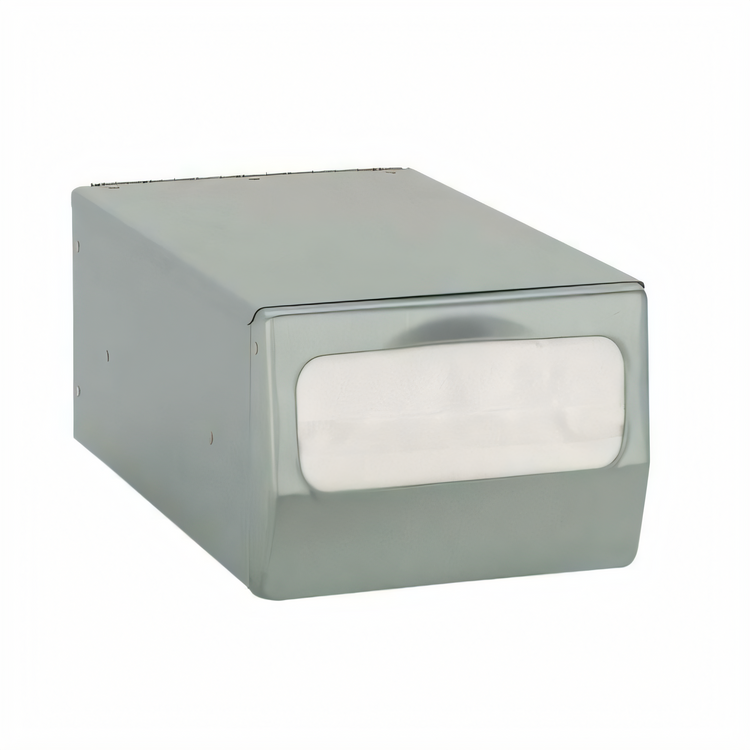 Product image #1 for Dispense-Rite Countertop 1-Sided Full-Fold Napkin Dispenser with Brushed Satin Steel Faceplate