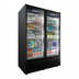 Thumbnail image #1 for Omcan Elite Series 41.6 Cu. Ft. Two-Section Reach-In Glass Door Merchandiser Refrigerator