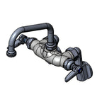 Thumbnail image #1 for T&S Brass B-0238 Wall-Mount Mixing Faucet with 6-Inch Swing Nozzle and Garden Hose Outlet