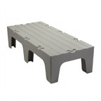 Thumbnail image #1 for Cambro S-Series DRS48480 Solid-Top Polypropylene Dunnage Rack, 48"W x 21"D x 12"H, 3,000 lb. Capacity
