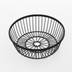 Thumbnail image #1 for American Metalcraft 8 Inch Round Black Wire Serving Basket