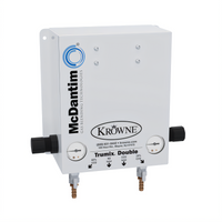Krowne Double Wall-Mounted CO2/Nitrogen Dual Beverage Gas Blender with Preset Blend Settings