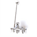 Thumbnail image #1 for T&S Brass B-0667-POL Polished Chrome Wall-Mount Service Sink Faucet with Vacuum Breaker Nozzle and Pail Hook