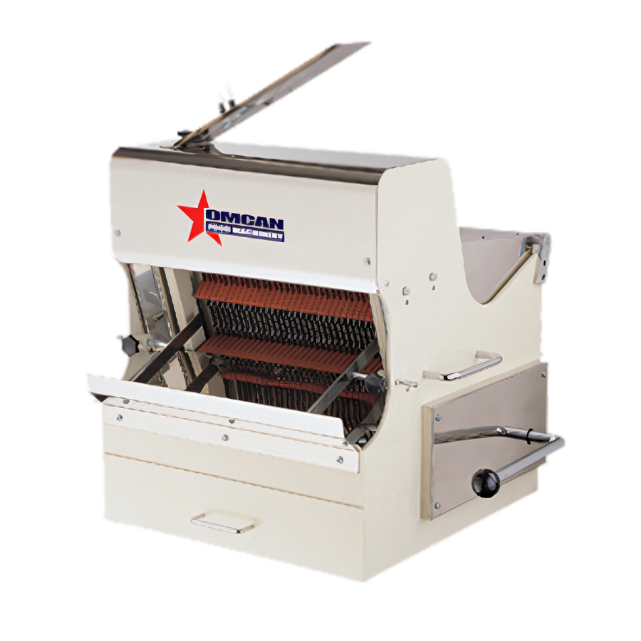Product image #1 for Omcan Countertop Bread Slicer with 15-Inch Maximum Loaf Length and 5/8-Inch Slice Thickness