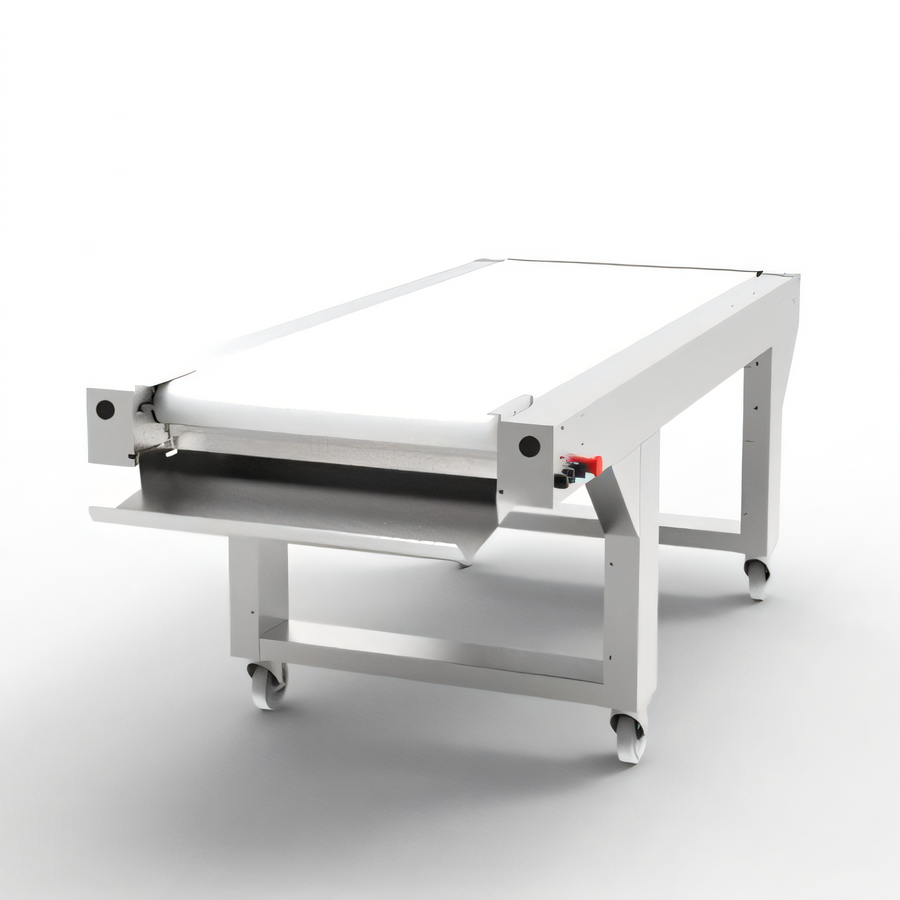 Product image #1 for JAC Machines Dough Moulder Outfeed Belt with Casters, 98.42-Inch, 208V, 3-Phase