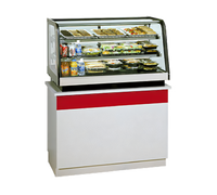 48-Inch Countertop Refrigerated Bottom-Mount Deli Merchandiser with Curved Glass Front