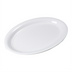 Thumbnail image #1 for Carlisle 21 x 15 Inch Oval Narrow Rimmed White Melamine Catering Platter