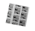 Thumbnail image #1 for American Metalcraft 16 Inch Square Flat Fry and Basket Paper Liners, Newspaper Print, 1,000/Pack
