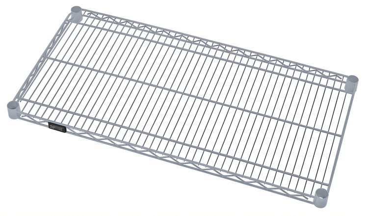 Product image #1 for Quantum 60 x 30 Inch Gray Epoxy Antimicrobial Wire Shelf, 600-800 lb Capacity