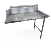 72 Inch x 30 Inch Left-to-Right Clean Dish Table with 9 Inch Splash, 304 Stainless Steel