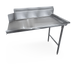 Thumbnail image #1 for 72 Inch x 30 Inch Left-to-Right Clean Dish Table with 9 Inch Splash, 304 Stainless Steel