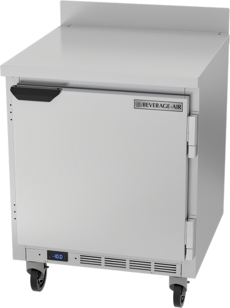 Product image #1 for Beverage-Air WTF27HC Shallow Depth One-Section Worktop Freezer with Solid Door, 27-Inch Wide