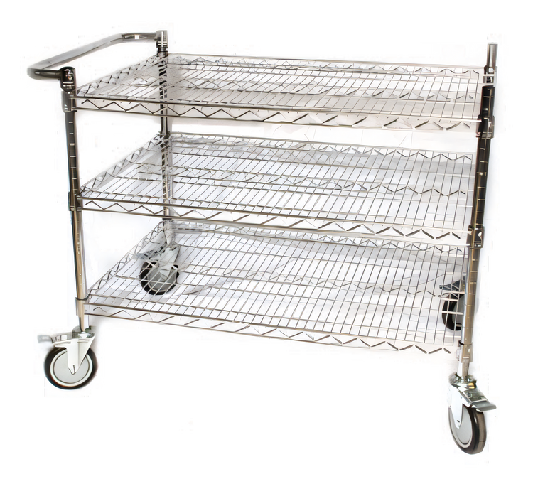 Product image #1 for Somerset Heavy-Duty Stainless Steel Utility Table with 3 Mesh Shelves for CDR-600F