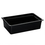 Thumbnail image #2 for Cambro H-Pan™ 16HP110 1/1 Full-Size 6-Inch Deep High-Heat Plastic Hot Food Pan, Black, Non-Stick Case of 6