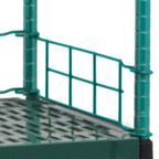 Thumbnail image #1 for Eagle Group QuadPlus QL54L-4E Shelf Ledge, Left-to-Right, 54"W x 4"H, Blue-Green Hybrid Epoxy, for Polymer Shelf Mat