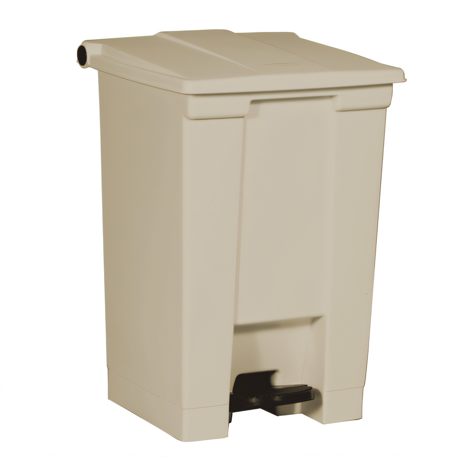Product image #1 for Rubbermaid Commercial Step-On 12 Gallon Beige Hands-Free Rectangular Trash Can