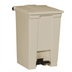 Thumbnail image #1 for Rubbermaid Commercial Step-On 12 Gallon Beige Hands-Free Rectangular Trash Can