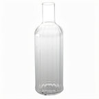 Thumbnail image #1 for American Metalcraft WB33 34 oz. Clear Fluted Plastic Water Bottle with Cap Case of 12