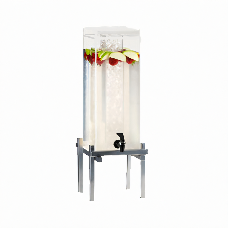 Product image #1 for Cal-Mil One by One 1.5-Gallon Single Acrylic Beverage Dispenser with Ice Chamber and Drip Tray