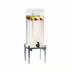 Thumbnail image #1 for Cal-Mil One by One 1.5-Gallon Single Acrylic Beverage Dispenser with Ice Chamber and Drip Tray
