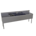Thumbnail image #1 for Glastender 84-Inch Four-Compartment Stainless Steel Underbar Sink Unit with Left and Right Drainboards
