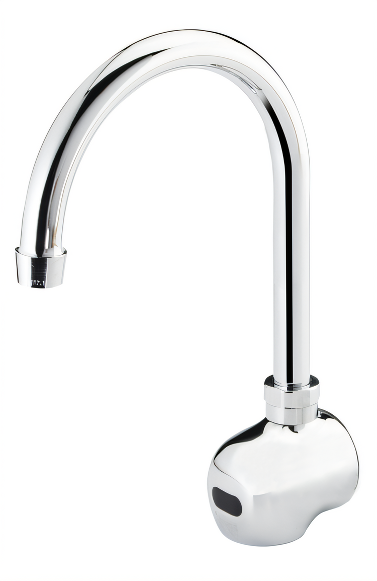 Product image #1 for Krowne Royal Series Battery-Powered Electronic Sensor Touchless Faucet with 6-Inch Gooseneck Spout, Single Hole Wall Mount