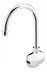 Thumbnail image #1 for Krowne Royal Series Battery-Powered Electronic Sensor Touchless Faucet with 6-Inch Gooseneck Spout, Single Hole Wall Mount