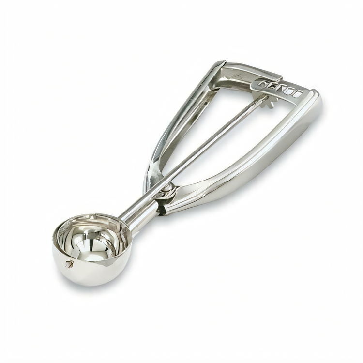Product image #1 for Vollrath Size 50 Round Bowl Stainless Steel Disher with Universal Squeeze Handle, 5/8 oz.