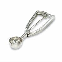 Vollrath Size 50 Round Bowl Stainless Steel Disher with Universal Squeeze Handle, 5/8 oz.