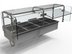 Thumbnail image #1 for Hatco Drop-In Modular/Ganged Hot Well Bundle with Sneeze Guard and Heat Lamp, 4 Full-Size Pan Capacity