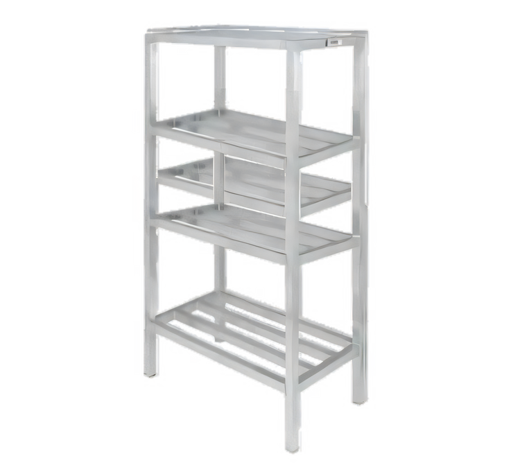 Product image #1 for Channel Manufacturing ED2042-4 4-Shelf Tubular Aluminum Dunnage Shelving Rack, 42 x 20 x 64 Inches