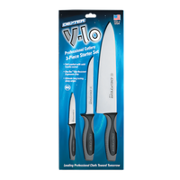 Dexter Russell V-Lo 3-Piece Kitchen Knife Set with 10-Inch Chef's Knife, 6-Inch Boning Knife & 3-1/2-Inch Paring Knife