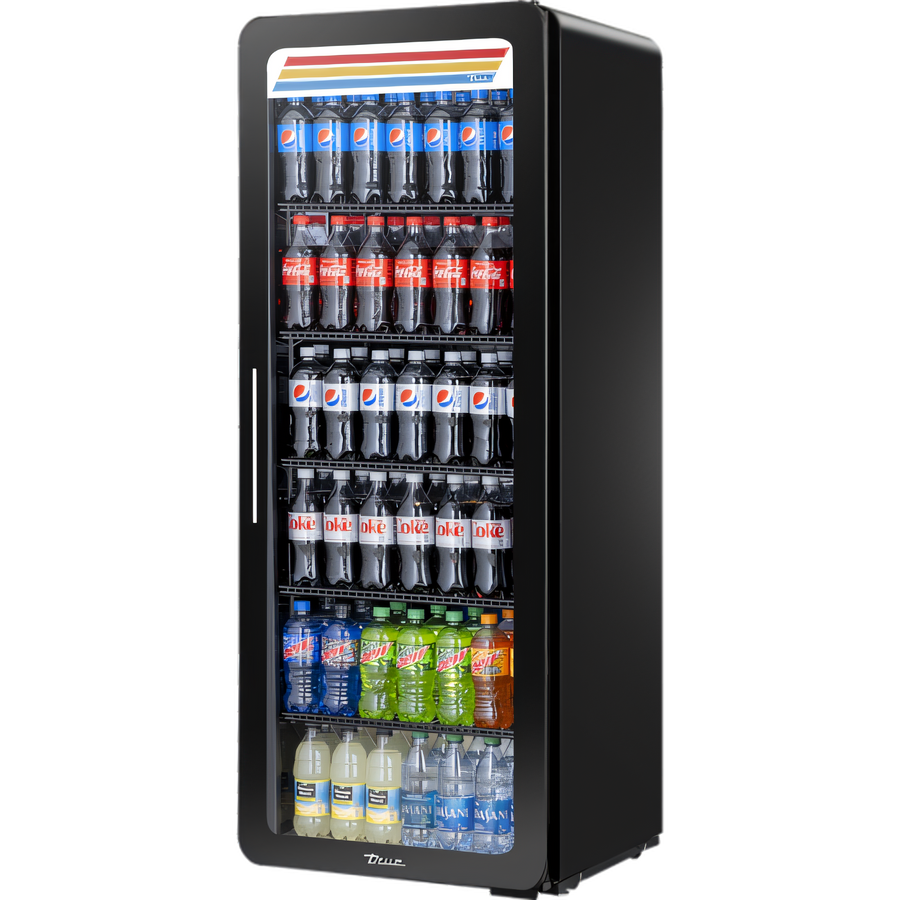 Product image #1 for True 1-Section Curved-Edge Glass Door Refrigerated Merchandiser with 5 Shelves