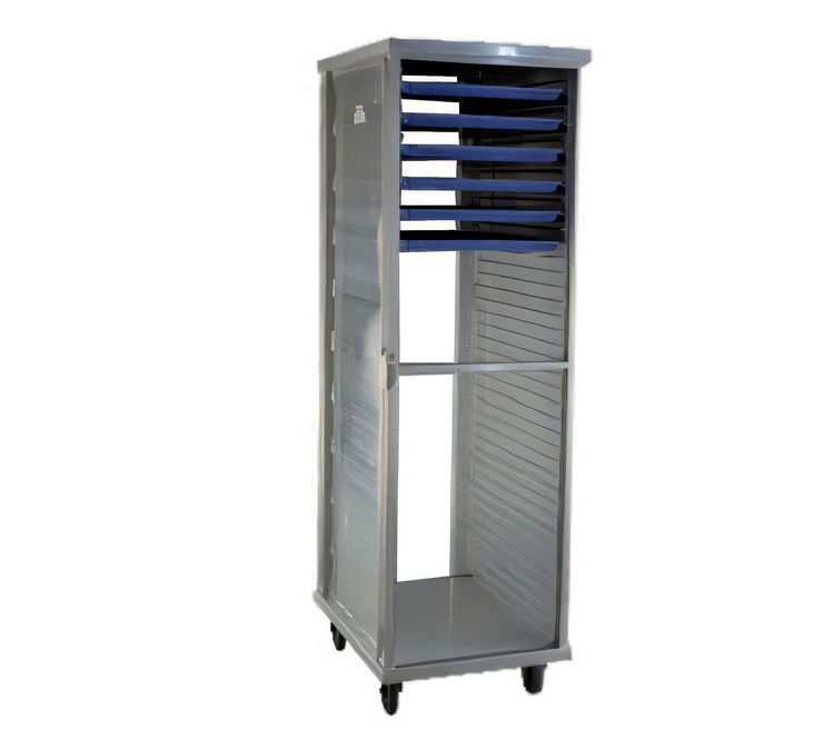 Product image #1 for New Age Full-Height Mobile Aluminum Pan Rack, 40-Pan Capacity, End Loading, Closed Sides