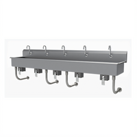 Advance Tabco FC-WM-100KV 5-Station Wall-Mounted Knee-Operated Multiwash Hand Sink
