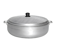 22.6 Quart Aluminum Caldero Stock Pot with Lid